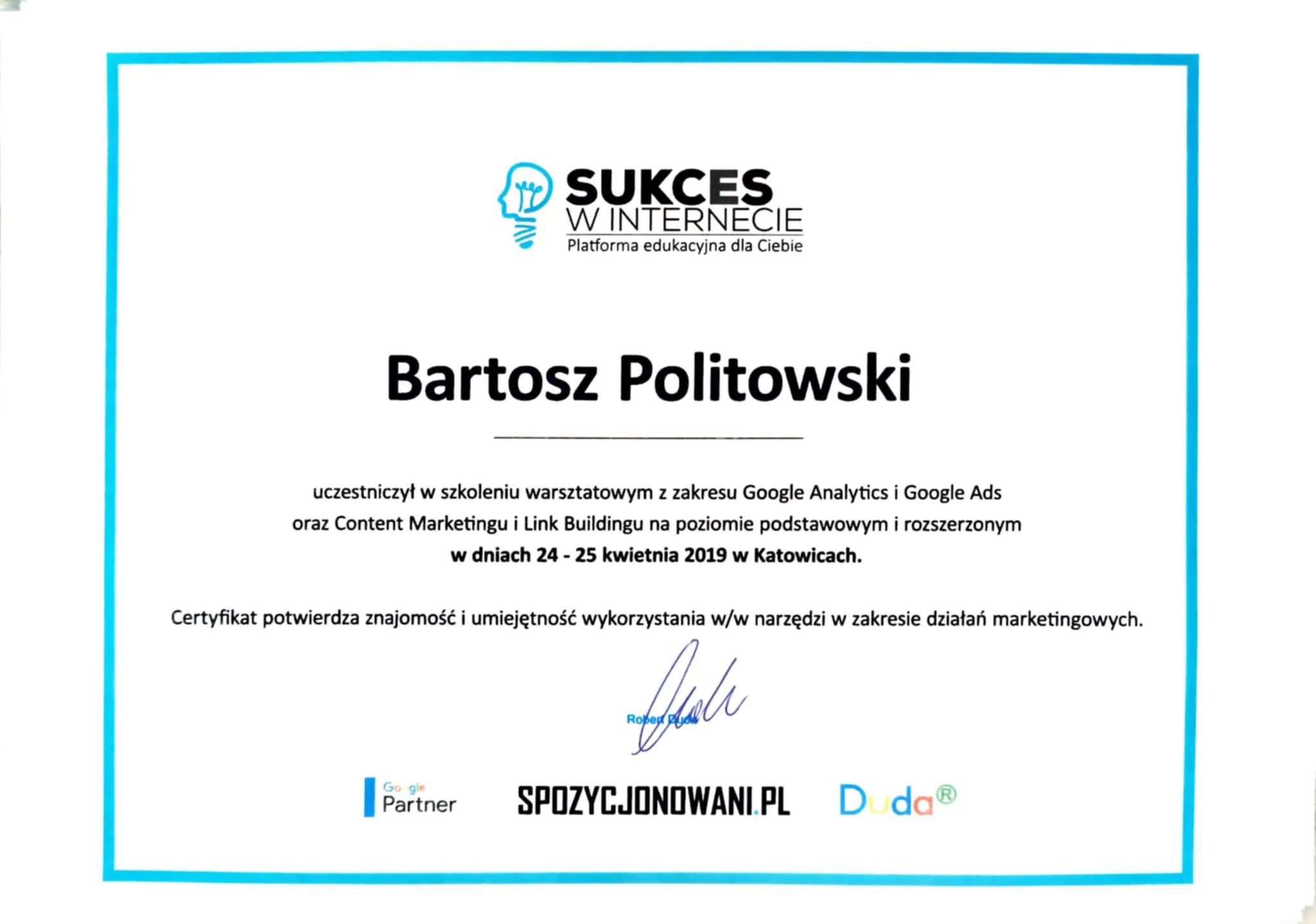 Szkolenie – GA, Ads, Content i LB