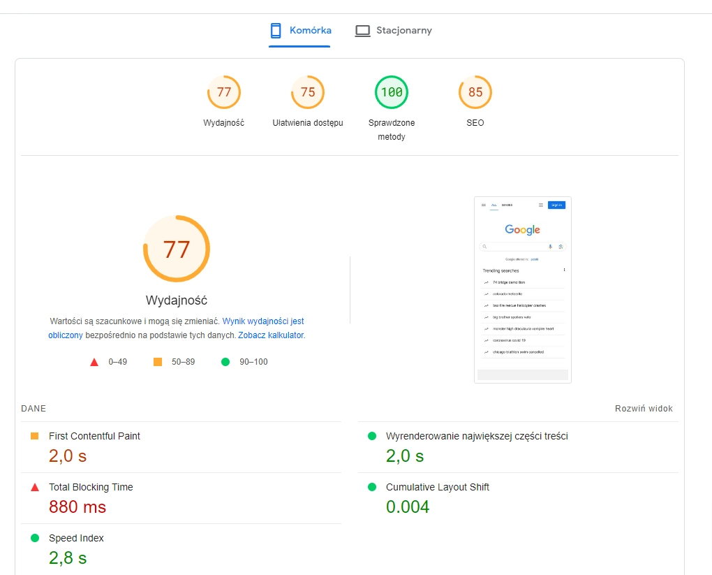 SpeedPage narzędzie SEO