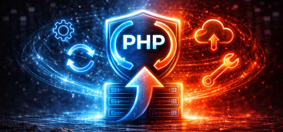 obrazek ilustrujący aktualizację php