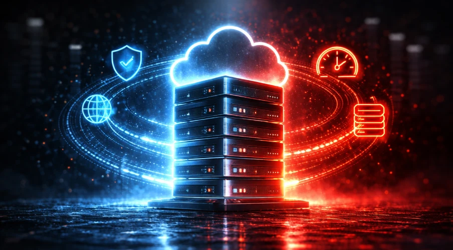 obrazek ilustrujący rodzaje hostingów