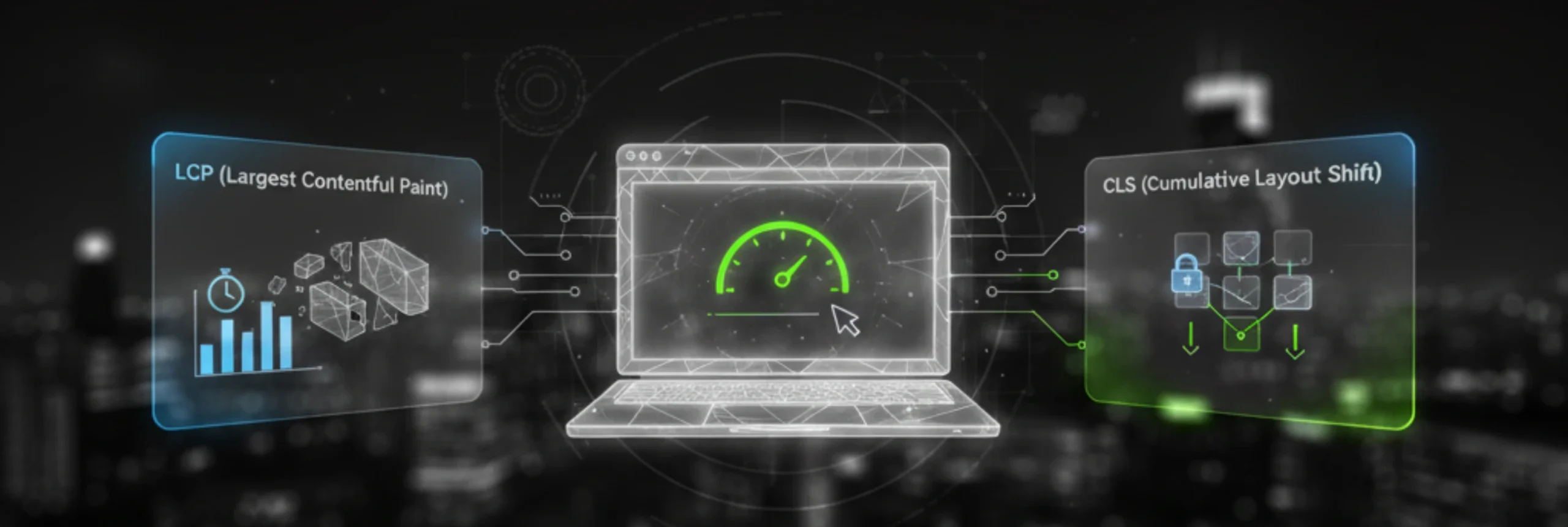 obrazek ilustrujący core web vitals - wskaźniki internetowe